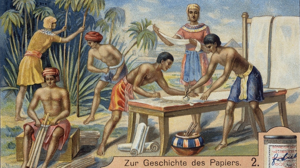 Papyrus Mini-Galerie - Skarabäus bemalt