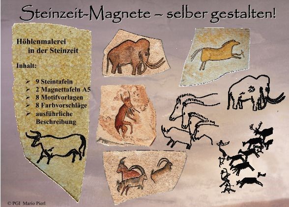 Steinzeit-Magnete selber gestaltet
