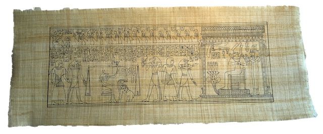 Papyrus Gross-Formate - Ägyptisches Totengericht