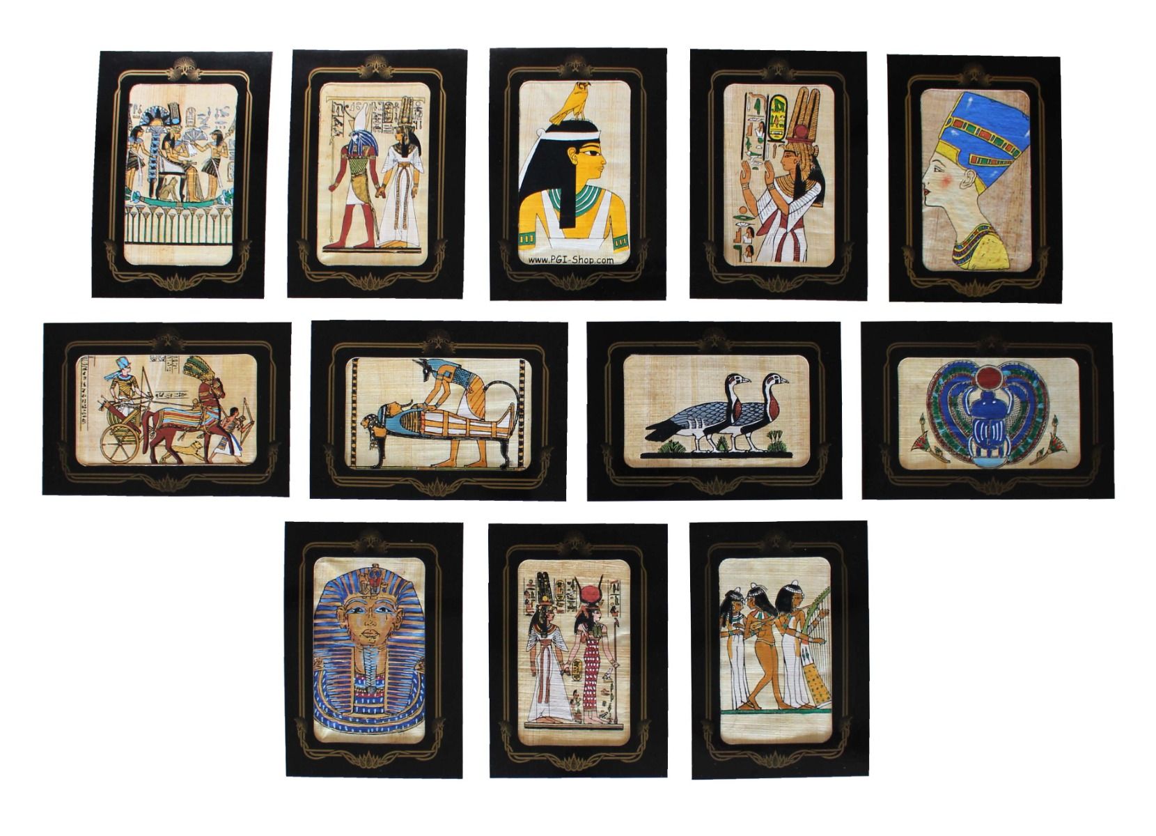 Papyrus Mini-Galerie - komplette "Mini-Galerie" bemalt