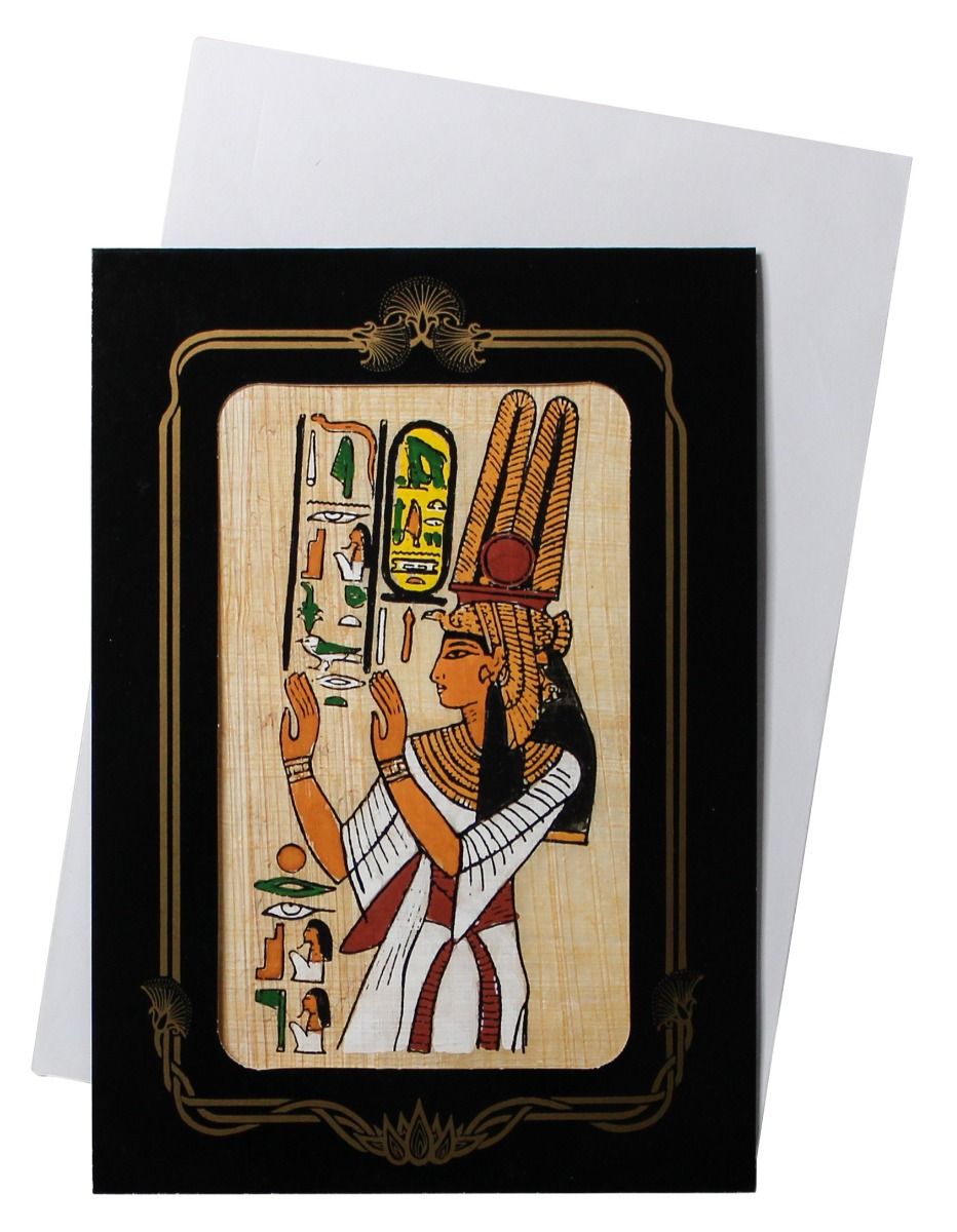 Papyrus Mini-Galerie - Nefertari bemalt