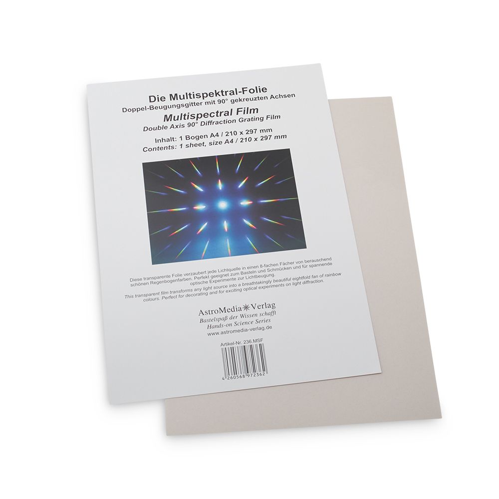Die Multispektral-Folie, 15 x 26 cm - AstroMedia