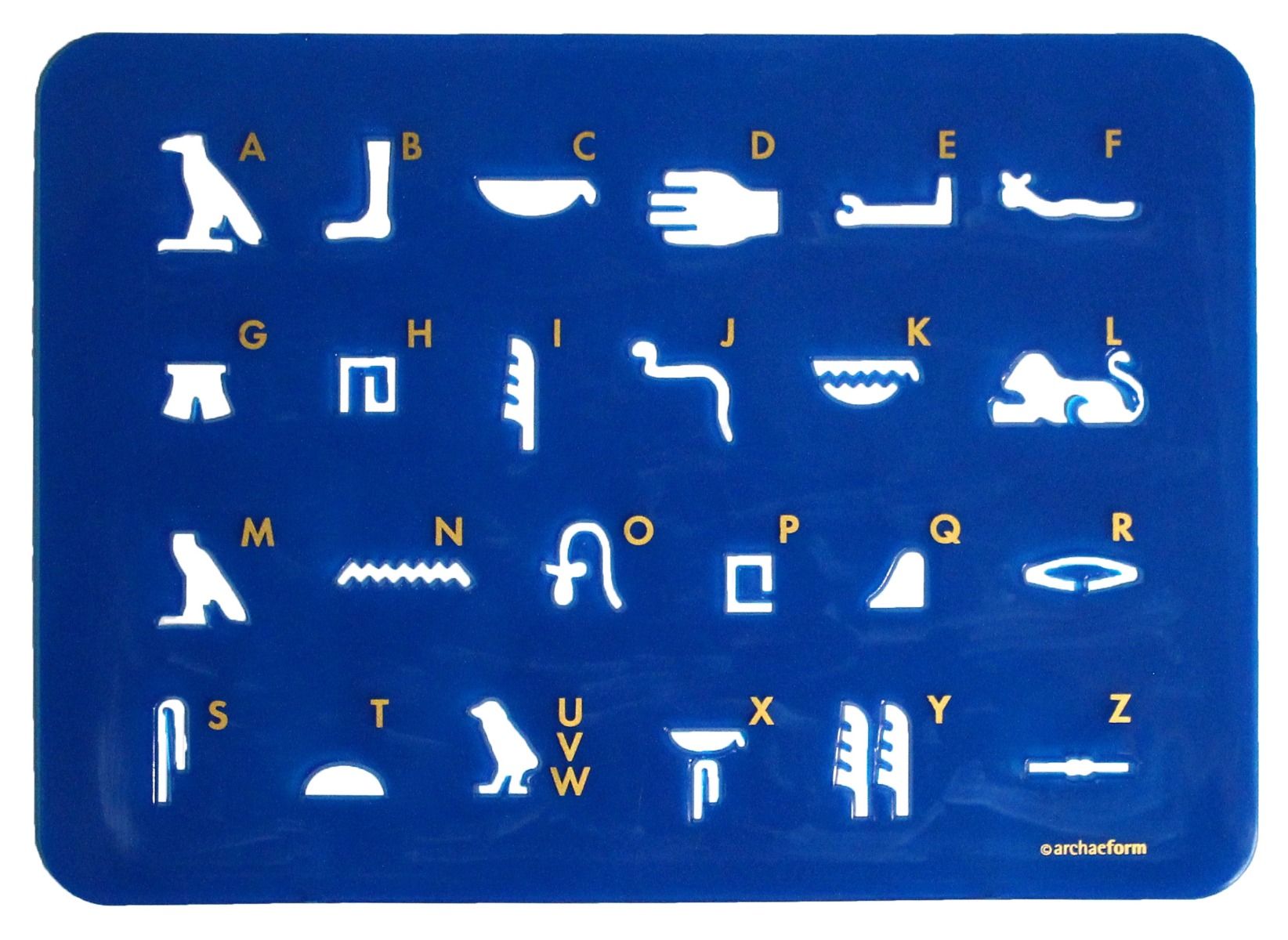 XL Hieroglyphenschablone in blau