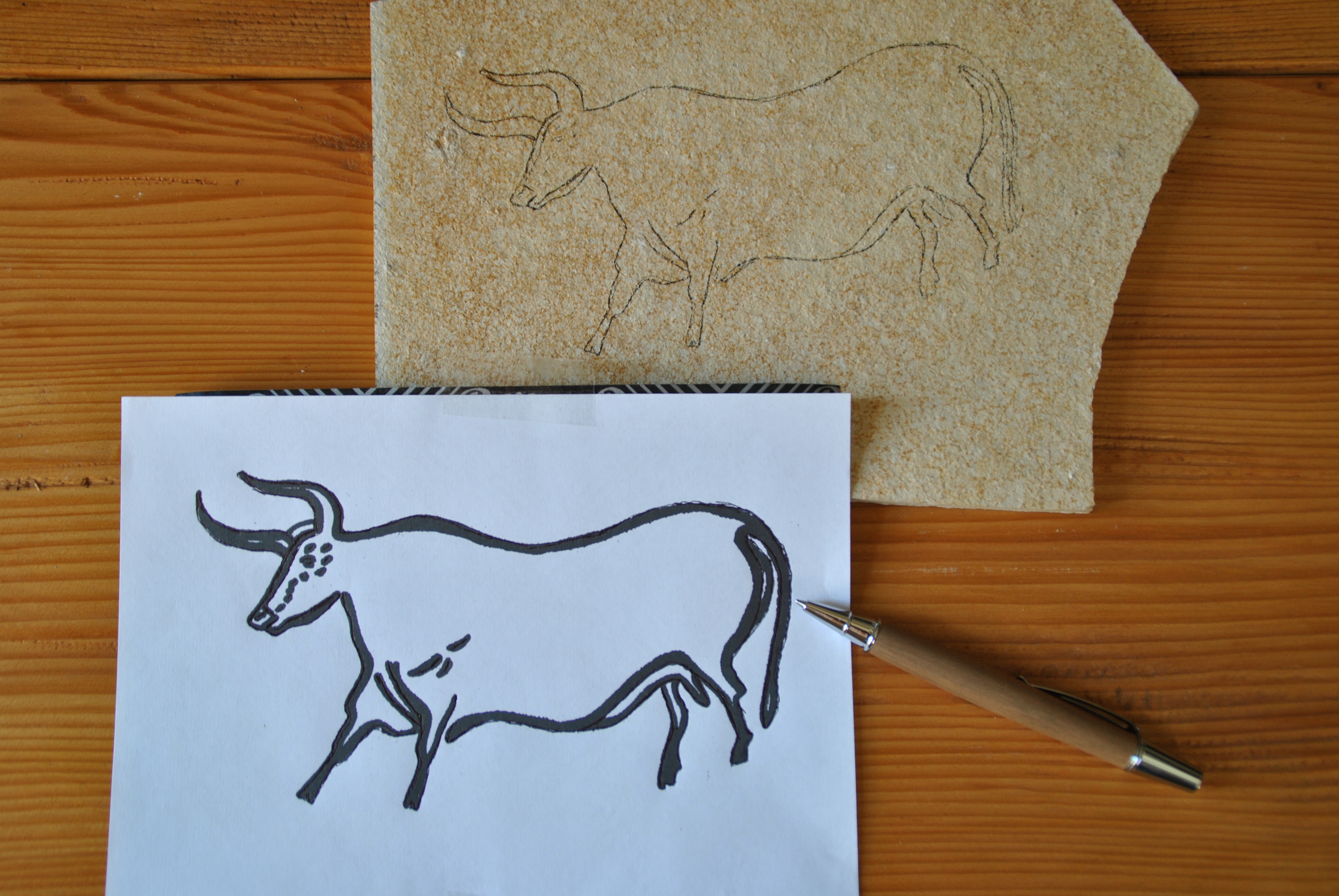 Mal-Set Höhlenmalerei für 6 Schüler*innen