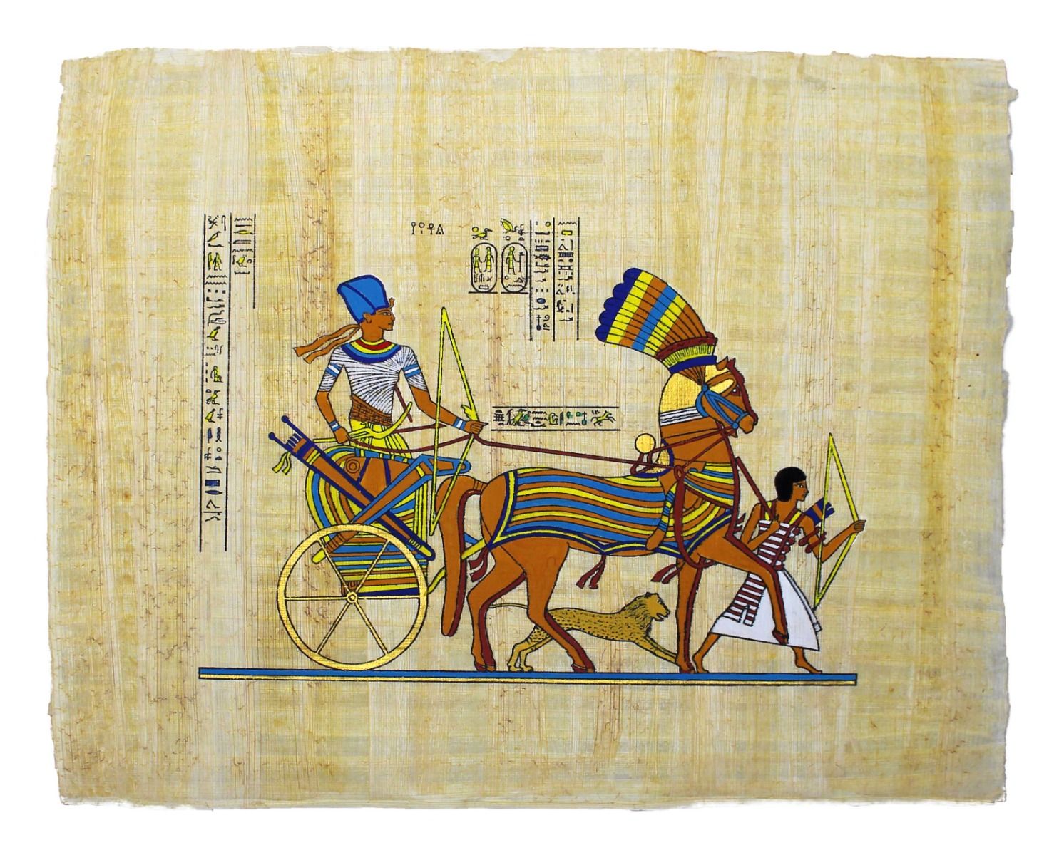 Papyrus Klein-Formate - Siegesparade des Ramses II. bemalt