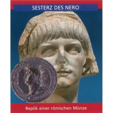 Sestertius des Nero - römische Münzen Replik
