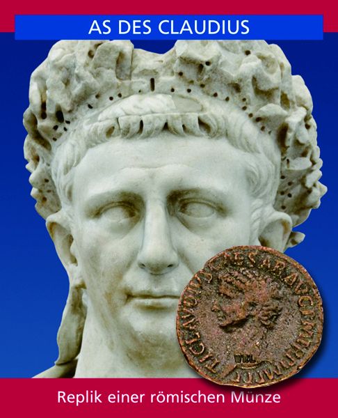 Aureus des Claudius - römische Münzen Replik