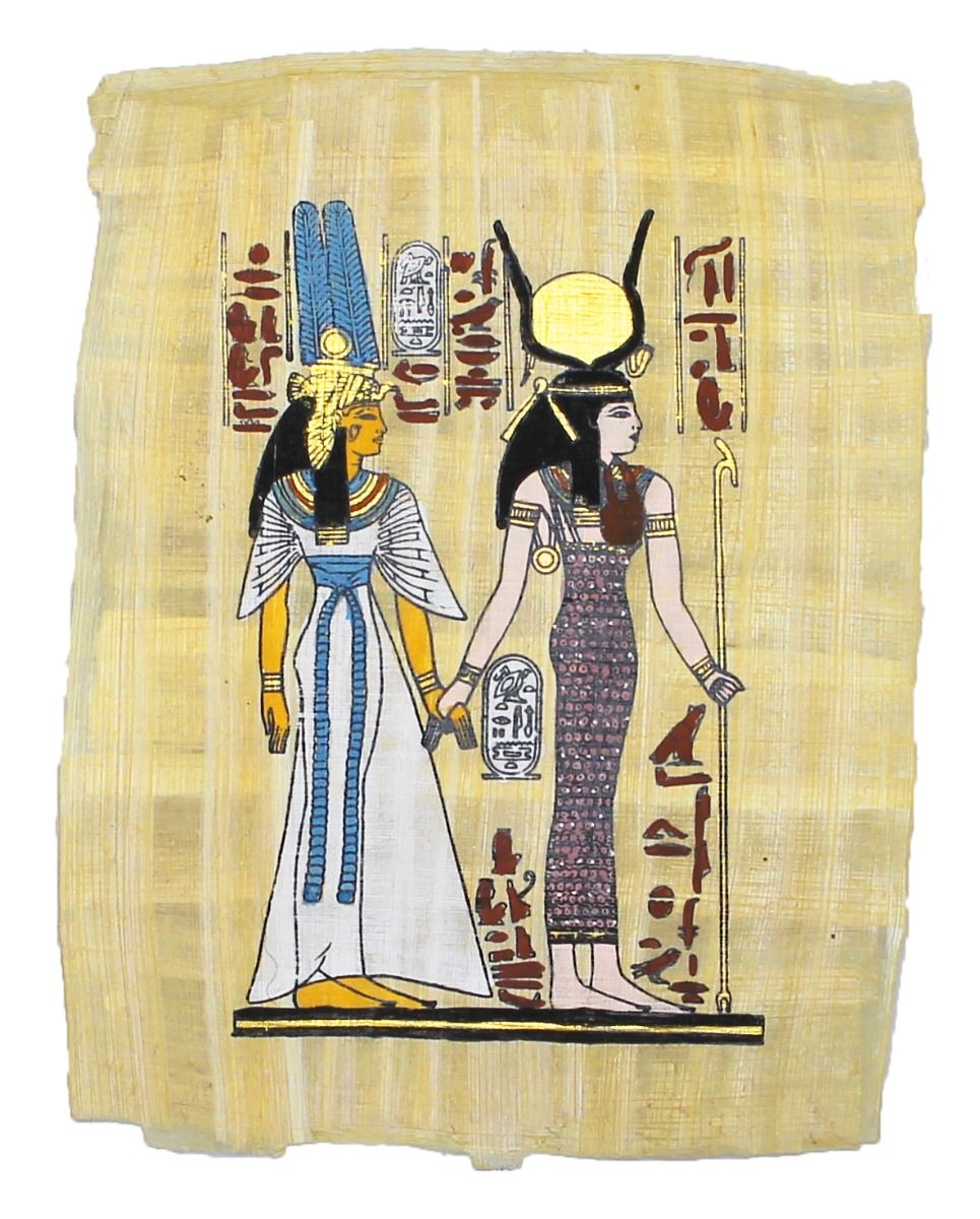 Isis und Nefertari bemalt