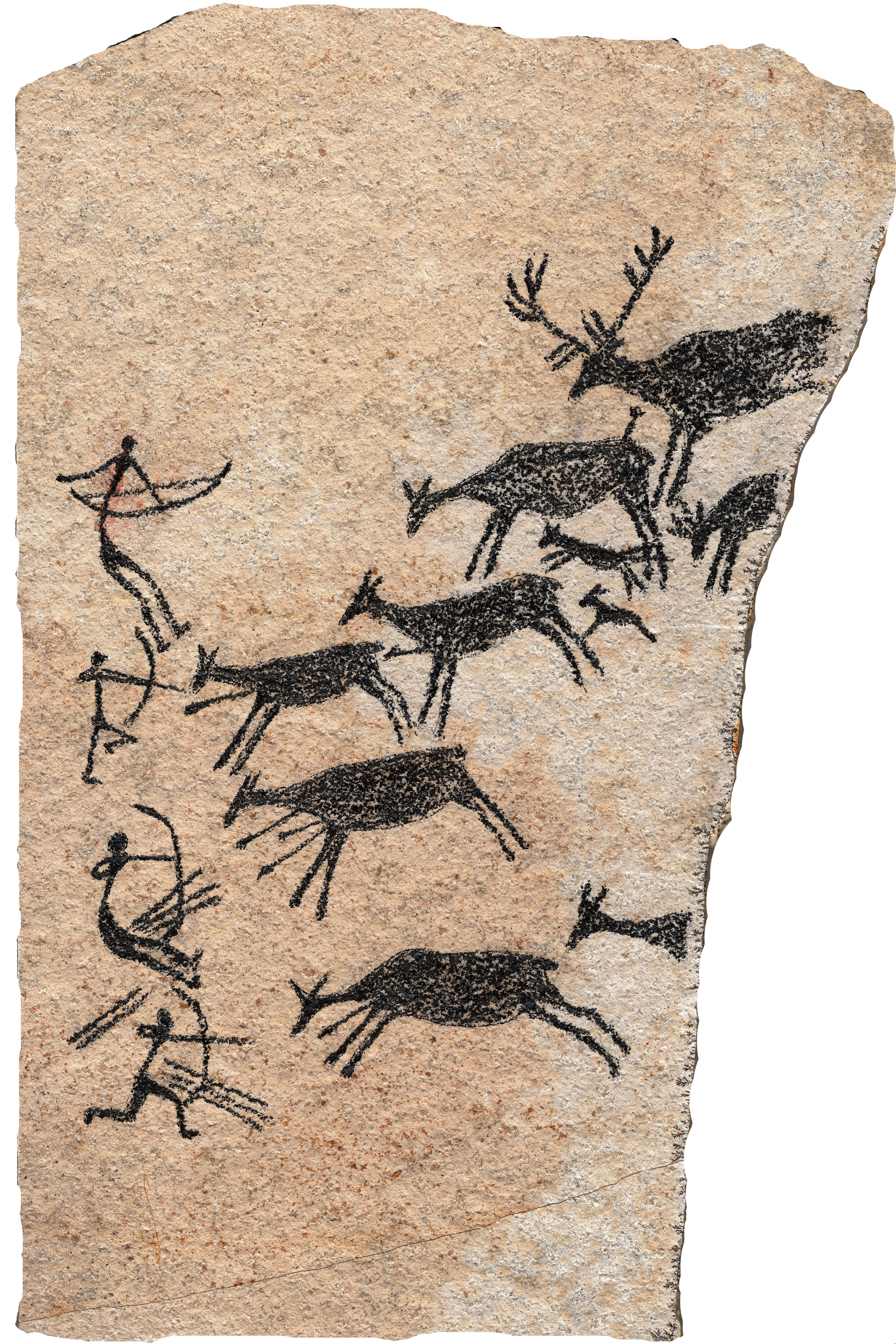 Höhlenmalerei Einzelmotiv „Hirschjagd“