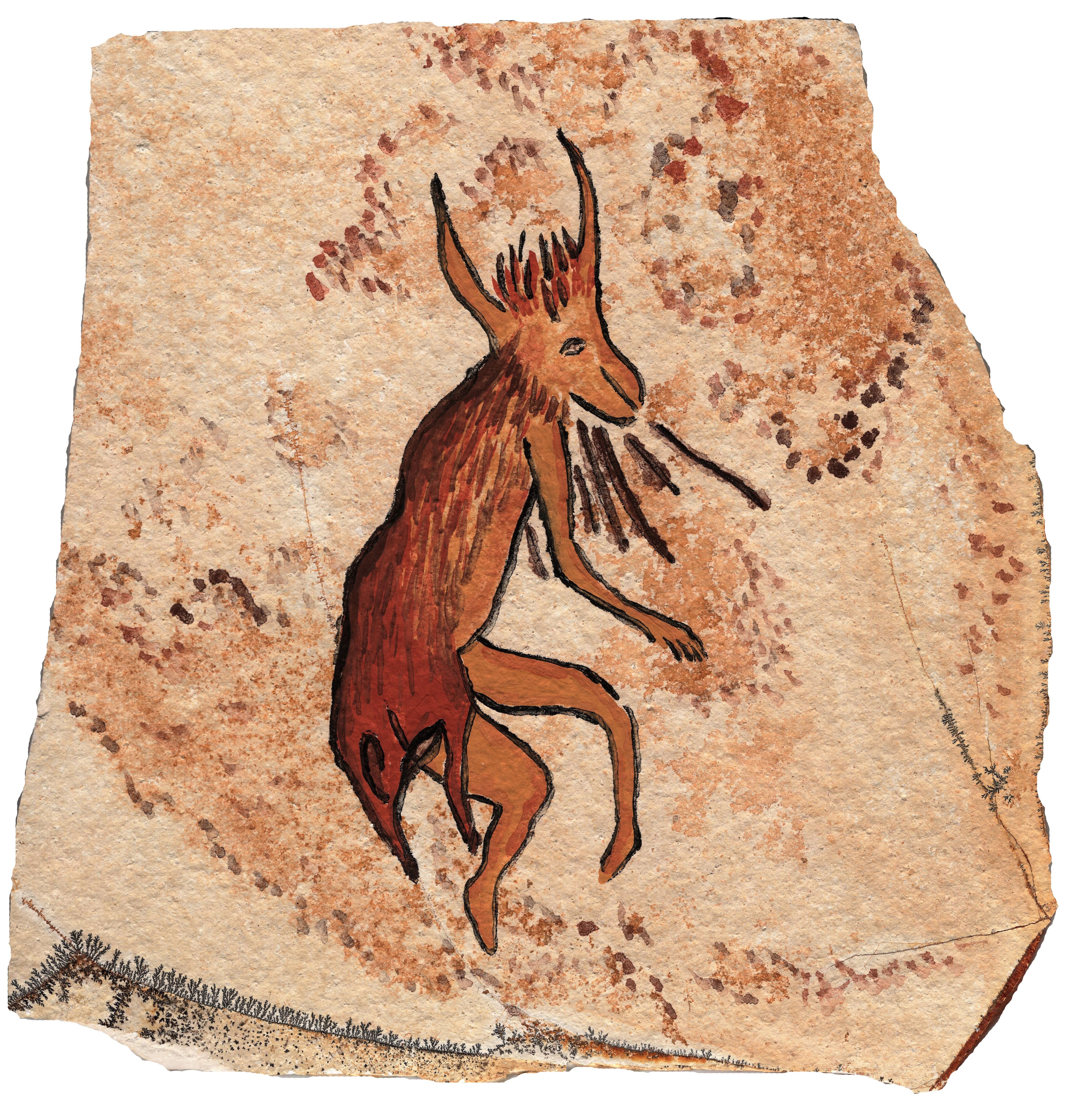 Höhlenmalerei Einzelmotiv „Tanzender Schamane“