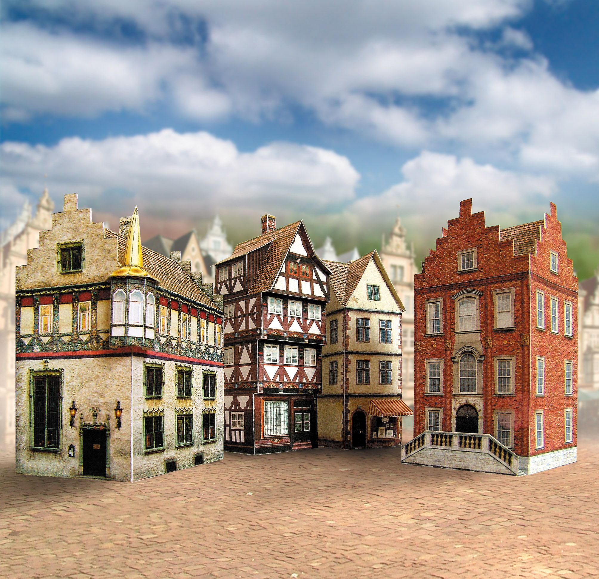 Vier Altstadthäuser